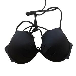 Victoria’s Secret padded swim black bra size 34C
